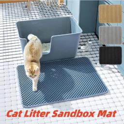 Impermeável Double Layer Cat Toilet Pad, esteira grande, almofada de areia antiderrapante, Pet Litter Sandbox, 70x120cm - Image 1