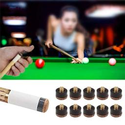 10 unidades/pacote 10/11/12/13mm conjunto de substituição de bilhar dicas de taco de bilhar dicas de taco de bilhar virolas pontas de parafuso para snooker - Image 2
