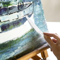 Ferramentas de tintas a óleo pintura raspadores artista espátula pigmento espátulas desenho mistura de cores de plástico - Image 2