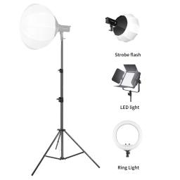 SH-Tripé preto para fotografia, suporte de luz dobrável, liga de alumínio, luz de preenchimento, softbox, estúdio fotográfico, carga 5kg, 2,8 m - Image 6