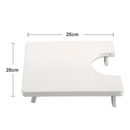Mesa De Extensão De Máquina De Costura Portátil, Placa De Expansão De Plástico Dobrável, Pernas Resistente, Aumentar A Área De Operação, Leve - Image 5