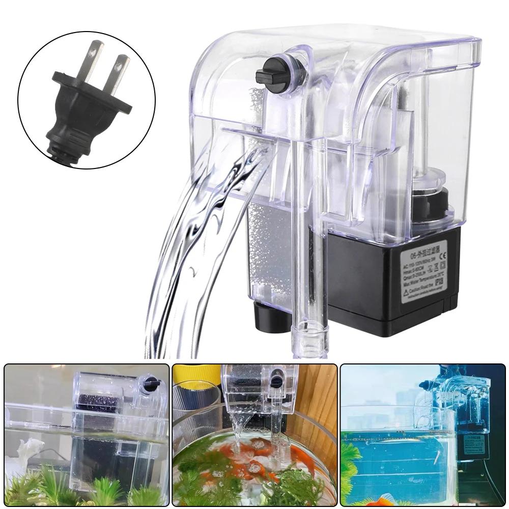 Mini Purificador de Água Submersível para Aquário, Bombas De Água, Filtro Do Tanque De Peixes, 110V US Plug, Acessórios De Aquário - Image 1