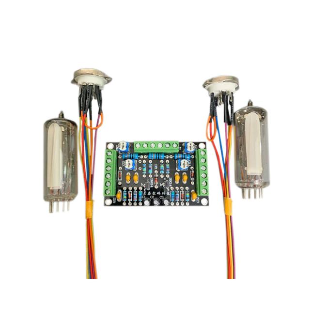Kit de Placa para Tubo Driver com Indicador de Nível Fluorescente, Amplificador de Volume e Pré-Amplificador de Potência DIY 6E2
