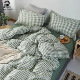Conjunto de capa de edredão com lençóis impresso consolador conjunto de cama para capa de cama de casal conjunto de edredão único/queen/king size - Image 4