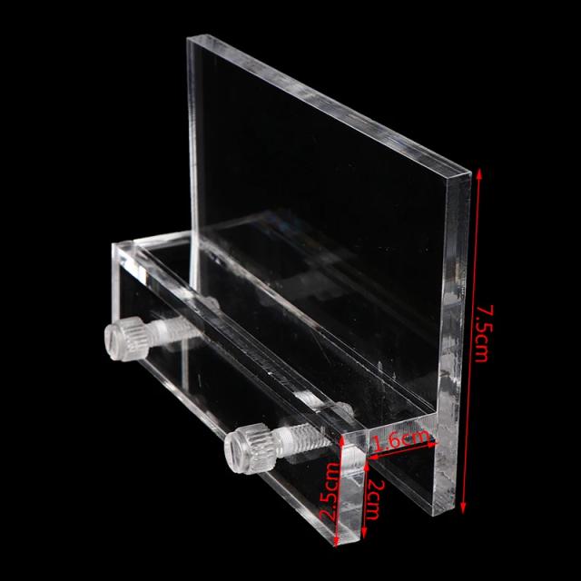 Iluminação LED Acrílica Transparente para Aquários - Suporte Suspenso para Tanque de Peixes, 2 Peças