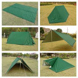 4x4m 4x3m 3x3m 19 Pontos de Pendurar Tenda Tarp Survival Sun Shelter Shade Canopy Mochila Ao Ar Livre Impermeável Camping Toldo SunShade - Image 3