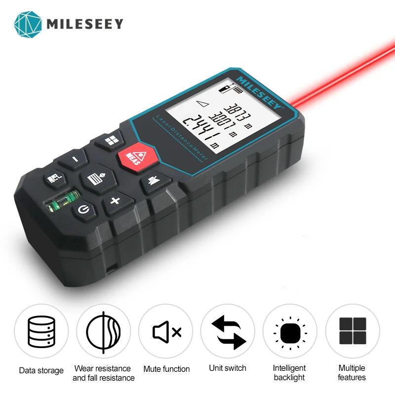 Mileseey Digital Laser Rangefinder, distância medidor, fita métrica, X5 - Image 1