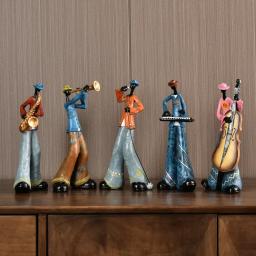 Instrumento Musical Resina Figura Ornamentos, Figurinhas para Decoração de Casa, Sala Acessórios - Image 2