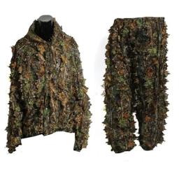 Homens e mulheres Ghillie Suit, Jaqueta com capuz, Roupas de camuflagem, Calças Selva, CS Training Leaves, Roupa ao ar livre - Image 2