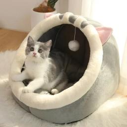 Almofada de espreguiçadeira lavável para animais de estimação, Cat Pad Bed, Cesta macia quente, Cozy Kitten Mat, House Tent, Small Dog, Winter Beds, Sweet - Image 1