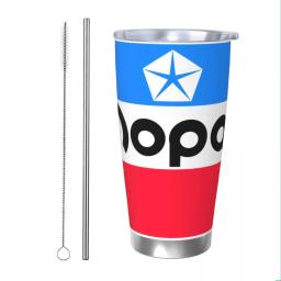 Mopar-Copo Térmico Isolado a Vácuo em Aço Inoxidável, Canecas de Parede Dupla, Copo de Corrida, 20oz - Image 1