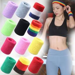 Voleibol Sport Wrist Support Band, Pulseira, Toalha de suor, Punho, Basquete, Tênis, Wrist Guard, Protector Strap, 10cm, 2 pcs - Image 2