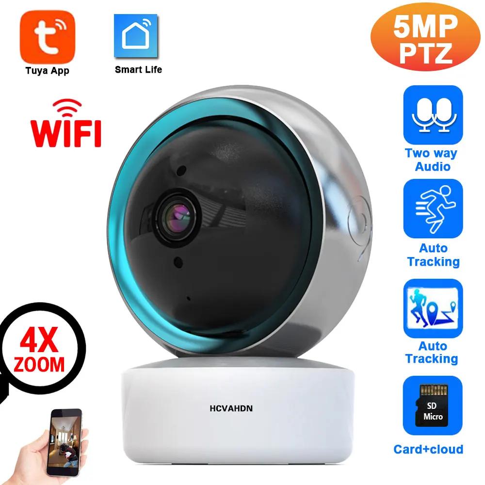 Tuya Smart Life Sistema de Câmera de Segurança Doméstica, Sem Fio, 5MP, WiFi, CCTV, PTZ, Vídeo IP, Câmera de Vigilância, Áudio Bidirecional, Monitor de Bebê, 2K - Image 1