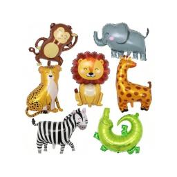 7 pçs balão de folha animais, animais da floresta, formas, balões de animais da selva para decoração de festa de aniversário presente do dia de ação de graças - Image 2