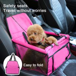 Dog Car Seat Cover for Pet, Folding Hammock, Pet Carriers Bag, Cesta de transporte para gatos, Estável, Viagem - Image 1