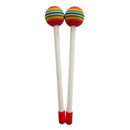Baquetas de cor brilhante para crianças, percussão Drum Stick, percussão Drum Stick, mão de plástico, música, educação, entretenimento, grosso, som, 2 pcs - Image 3