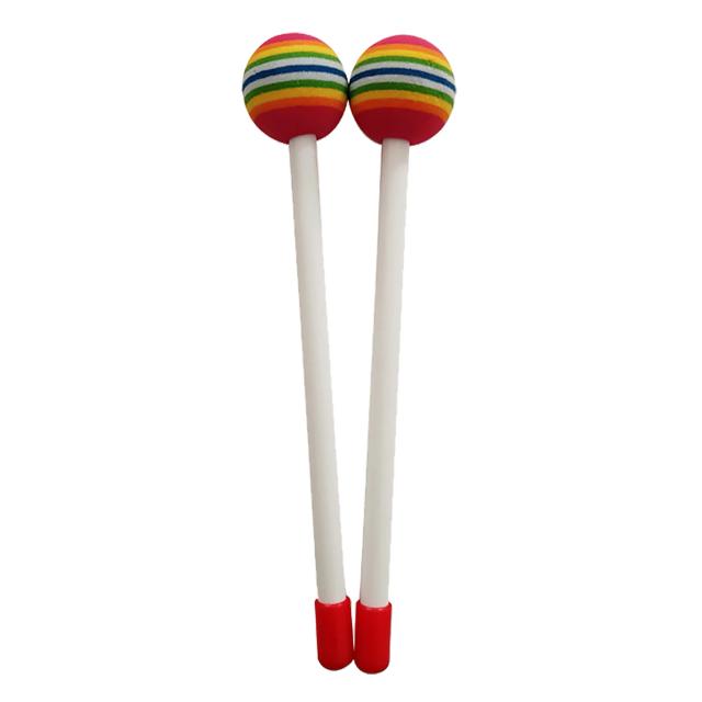 Baquetas Brilhantes para Crianças - Percussão Colorida em Plástico com Som Encantador, 2 Peças para Música e Educação