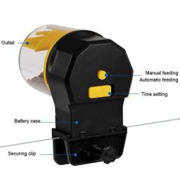 Alimentador automático de tanques de peixes, sincronismo inteligente, grande capacidade, aquário, camarão, acessórios, suprimentos, 12 horas, 24 horas - Image 5