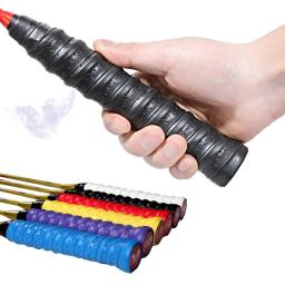 2 pçs fita de aperto raquete de tênis anti-deslizamento absorver suor banda vara de pesca ao ar livre cinta de enrolamento esporte badminton squash fita - Image 1