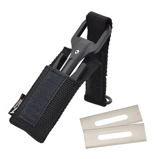 Cortador de Linha para Mergulho com Segurança em Webbing - Facas para Snorkeling, Natação e Esportes Aquáticos