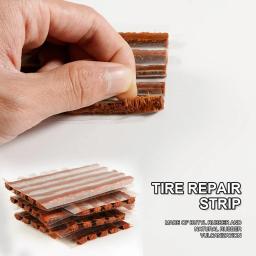 Tubeless Tire Repair Rubber Strips Kit, cola selos para carro, motocicleta, bicicleta pneu Puncture Reparação, Studding, 100 pcs, 5pcs - Image 2