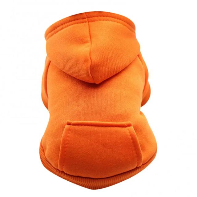 Camisola com Capuz e Bolsos para Cachorros e Gatos - Roupas Quentes para Outono e Inverno no Pet Shop
