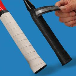 Fita de raquete de tênis de couro falso, autoadesivo Badminton Grip, Luva de proteção antiderrapante para raquete Fita de beisebol - Image 1