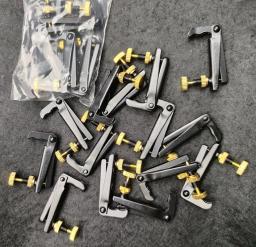 Fine Tuner para Viola, Cordas Ajustador, Ganchos, Finetuners, Preto e Dourado, 10PCs - Image 2