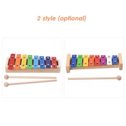Xilofone Glockenspiel with Wooden Mallets, Tamanho Compacto, 8 Chaves, Percussão, Instrumento Musical, Toy Gift for Kids, Children, Students - Image 6