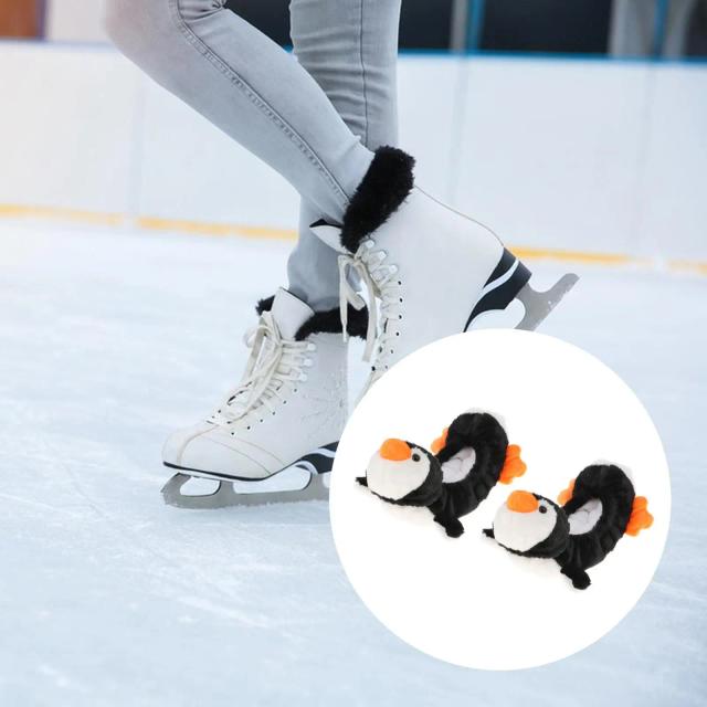 Covers de Lâminas de Patins de Gelo para Todas as Idades com Proteção de Pelúcia Macia para Esportes ao Ar Livre