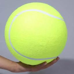 Gigante Inflável Pet Bola De Tênis com Bomba De Ar, Cão Grande Bola De Treinamento, Brinquedos Interativos Do Cão, 24cm, 7/9.5 Polegada - Image 5