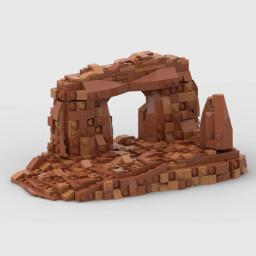 Blocos de Construção MOC da Cena do Deserto, Tijolos Modulares do Modelo de Filme, Tijolos de Grande Paisagem, Montagem de Tecnologia, Presentes de Natal - Image 3