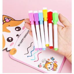 8 pçs/set ponta de bala 11.3*1cm tamanho pequeno sem marcadores de apagamento a seco de quadro branco magnético, 8 cores * 1pcs caneta magnética - Image 5