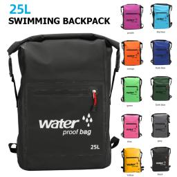 Bolsa seca impermeável ao ar livre de PVC 25L para Kiking Caiaque Barco Canoagem Natação Camping Mochila resistente à água - Image 1