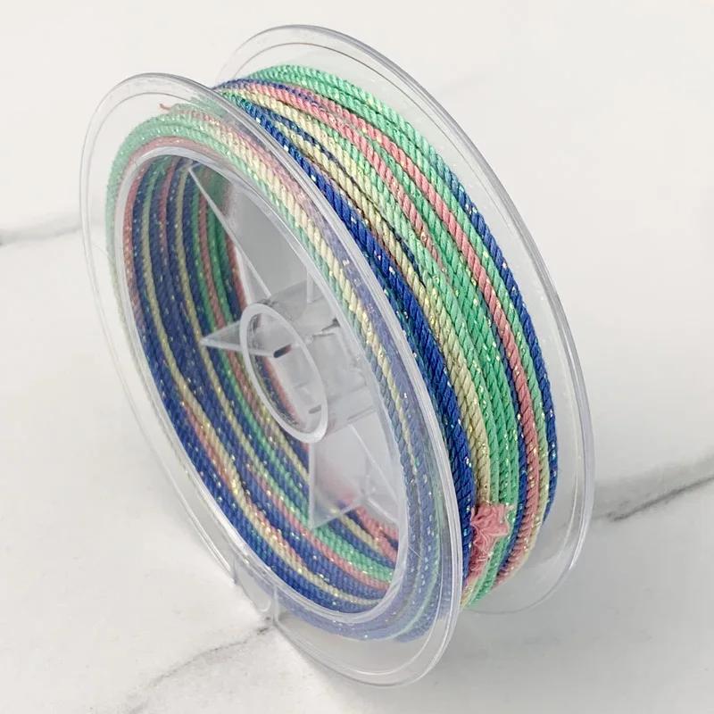 Fio de algodão 1.2mm segmento tingido corda de algodão sonhador espumante céu estrelado corda tecida novo estilo chinês fio de brinquedo cultural - Image 1