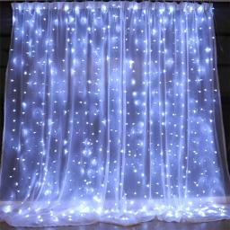 Cortina de janela, luz de fada, festa, feriado, casamento, pano de fundo, cintilação, guirlanda, 3m, 4m, 6m, 8m - Image 4