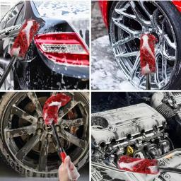 Auto Roda Detalhando Escova, Dobrável, Ferramentas De Limpeza De Carro De Lã Para Aro De Carro, Lavagem De Pneus, Facilmente Limpa, Áreas De Difícil Alcance - Image 6