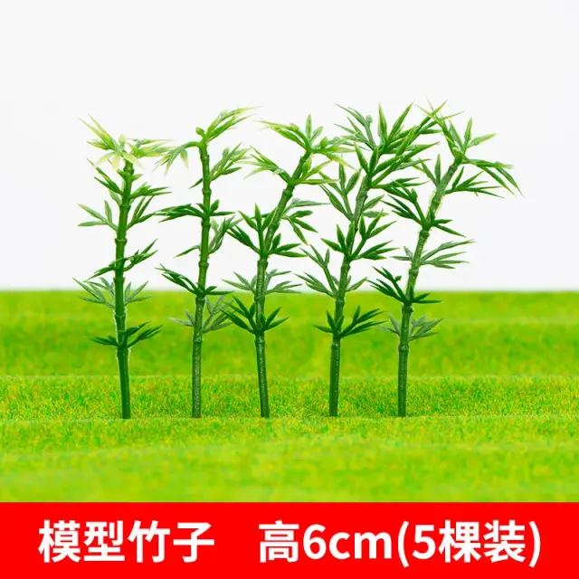 Bambu Artificial para Paisagismo: Miniaturas de 20 e 50 Peças para Decoração de Jardins e Cenários