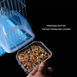 Recipiente alimentos para pássaros, alimentador sementes, acessórios para gaiola, para budgerig - Image 5