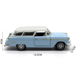 Modelo de carro clássico para crianças, 1:32, simulação retro, diecast, pull-back, ornamentos, coleção, presentes para meninos, novo - Image 6