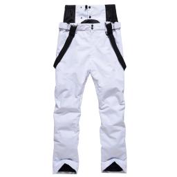 Calças de esqui com suspensórios para homens e mulheres, calças de neve, snowboard, proteção de cintura, windproof, impermeável, quente, casal, inverno, novo - Image 2