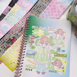 Fita Decorativa Washi Scrapbooking, Fitas Adesivas para Artes, Artesanato DIY, Álbum, Diário, Planejador Adesivos, Moldura Carta, 1Pc - Image 3