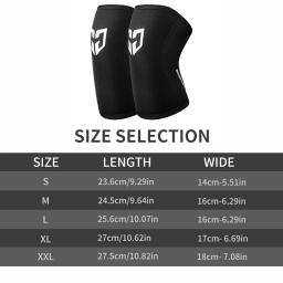Compressão Sports Knee Pads para homens e mulheres, agachamento, halterofilismo, pressão, Crossfit, treinamento, suporte do joelho, protetor do joelho, 1 par - Image 2