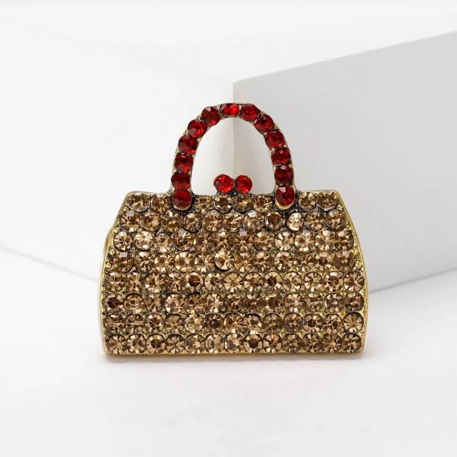 Broches de strass para bolsa: acessórios unissex em vidro para eventos e festas