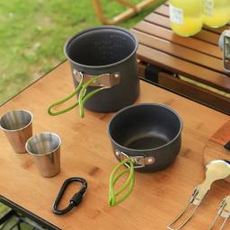 Utensílios De Cozinha De Acampamento Ultraleve, Louça Ao Ar Livre, Conjunto De Panela, Caminhadas, Piquenique, Viagem, Suprimentos De Pratos Turísticos, Equipamento - Image 2