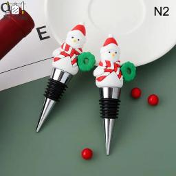 Série Natal Rolha De Champanhe, Decoração De Festa De Bar, Forma De Boneco De Neve, Fresco De Manter, 1Pc - Image 5