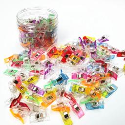 Clipes plásticos multicoloridos para patchwork, ferramentas de costura, acessórios de costura, artesanato, diy, 10pcs - Image 1