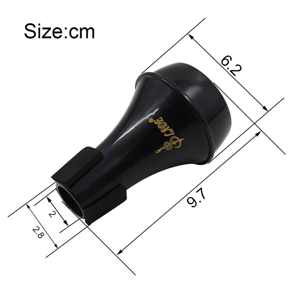 Trompete semi-fechado mute silenciador ferramenta prática mini preto leve trompete trompete mute instrumento de música acessórios - Image 1