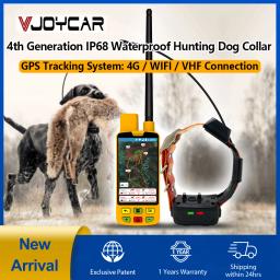 Vjoycar-IP68 Waterproof Dog Caça Rastreamento Collar, GPS Tracker sem Cartão Sim, Smart Suporte Sistema GPS, 4G WiFi, Novo - Image 1