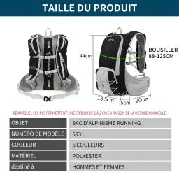 INOXTO-Mochila leve de hidratação para homens e mulheres, mochila de ciclismo ao ar livre, mochila de corrida fora de estrada 15L - Image 2